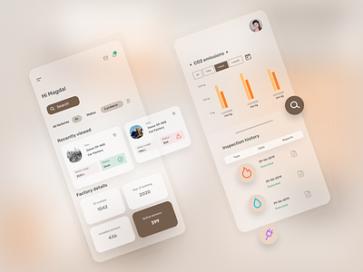 Digital Factory Passport app concept design figma mobile product design ui ux