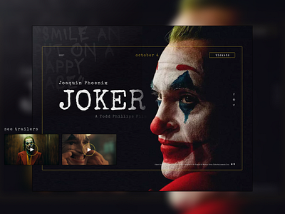 "Joker" welcome screen