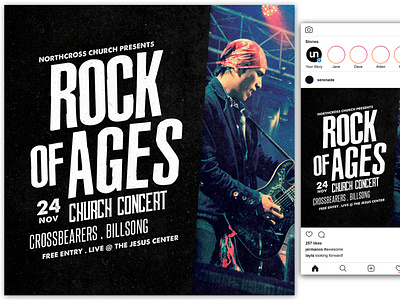 Rock of Ages Church Flyer