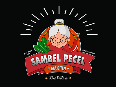 Sambel Pecel Mak Tin Logo logo food pecel indonesia spice