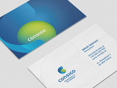 Consigo - Business Card branding c carry consigo globe gradient holding it logo mark sign solutions