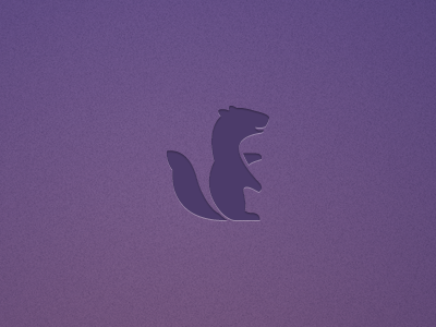 Purple Critter branding critter lemur logo marmet purple squirrel