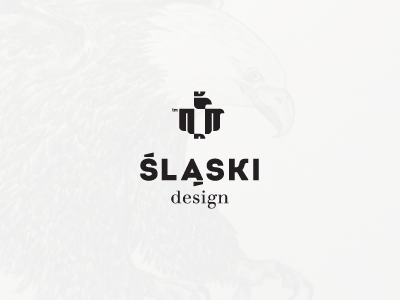 Slaski Design branding community design eagle facebook friendly logo negative space pointing pointing out poland silesia