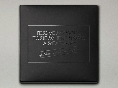My Soul black book quote sentence type typography