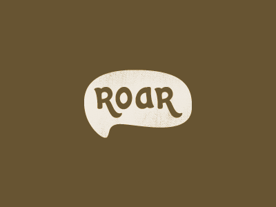 Roar type typography