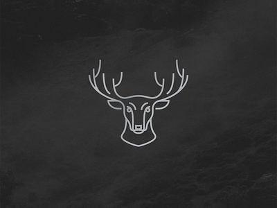 Nanei agency branding deer interactive line logo outline stroke