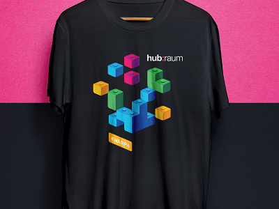 Hub:raum T-shirt accelerator bricks community design event hubraum illustration incubator startup t shirt tee tetris