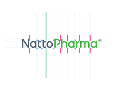 NattoPharma brand branding custom hand identity logo made type typography