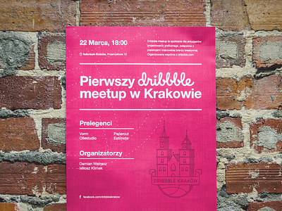 Dribbble Krakow Meetup - Poster