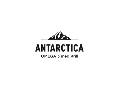 Antarctica antarctic antarctica branding iceberg krill logo mountain negative omega pharmacy pills space