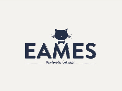 Eames Catwear Logo blue cat logo