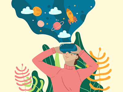 Virtual Reality branding design graphic design illustration vector
