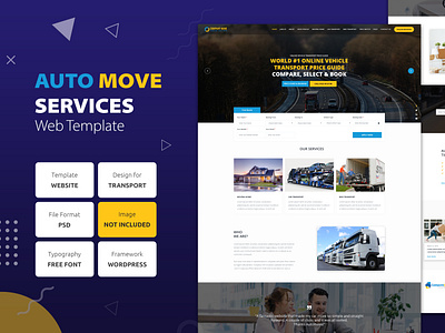 WordPress Responsive Theme for Auto Move Company