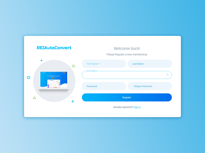 Relautoconvert/SignUp signup ui uidesign user interface ux uxdesign