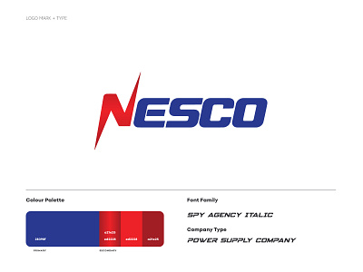 Nesco Logo agency branding logo nesco nesco rajshahi pairasolution power company rafiqdesign rajshahi