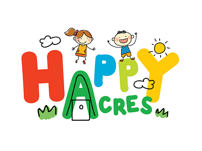 HappyAcres ID branding identity identity design identity designer illustration logo