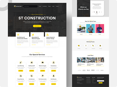 Construction Agency Landing Page