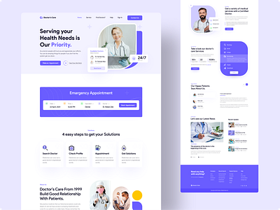 Doctor Care Landing Page 🔥🔥