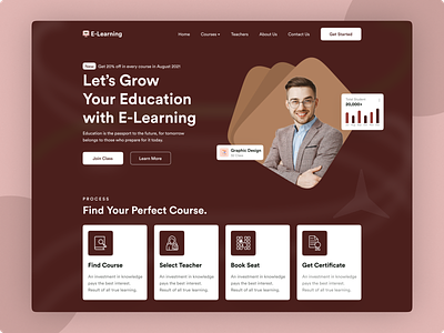 E-Learning Landing Page 🔥🔥