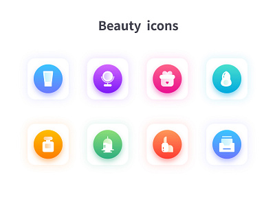 Beauty icons app beauty beauty icon cosmetology design flat icon makeup medical ui vector