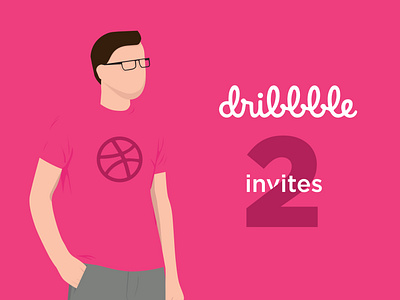 2 Dribbble Invites 2 design drawing dribbble invitation dribbble invite illustration invitation invite invites ipad sketch