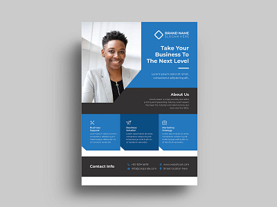 Corporate flyer a4 advertisement advertising agency best business business flyer clean company corporate corporate flyer creative design flyer handout leaflet magazine marketing modern multipurpose