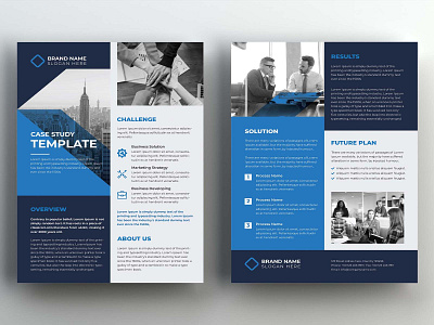 Case Study Template a4 agency booklet brief brochure business case history case study catalog clean corporate creative editorial flyer informational marketing multipurpose newsletter portfolio presentation