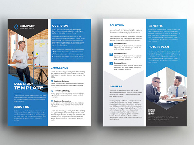 Case Study Template agency booklet brief brochure business case history case study catalog clean corporate creative editorial flyer marketing multipurpose newsletter portfolio project