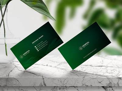 Hemp Business Card Design Template business business card cannabis cannabis conference card design cbd cbdoil clean corporate creative elegant green hemp line minimalist modern modern design modern template personal personal card