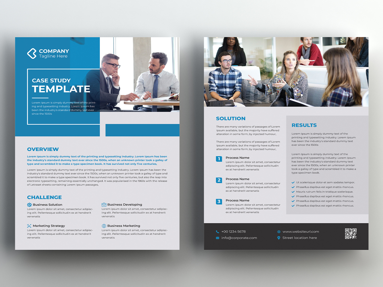 case study template html