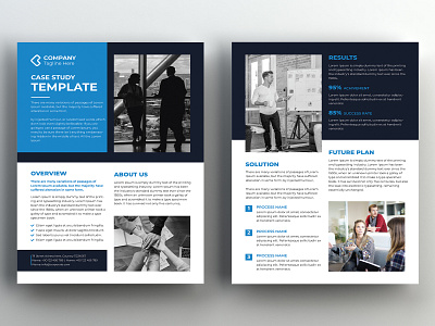 Case Study Template agency booklet brief brochure business case history case study catalog clean corporate creative editorial flyer informational marketing multipurpose newsletter portfolio presentation professional