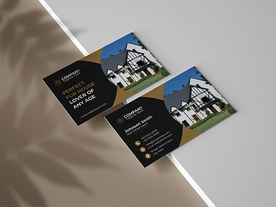 Real Estate Business Card agent business card commercial company construction home house interior design namecard negotiator open professional property real estate realtor repair sale visiting card