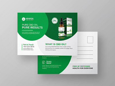 Hemp or Cbd Product Postcard Template cannabis grower cannabis leaf cannabis postcard cannabis shop cbd postcard hemp hemp postcard marijuana marijuana convention medical cannabis medicine narcotic nature plant post card postcard product