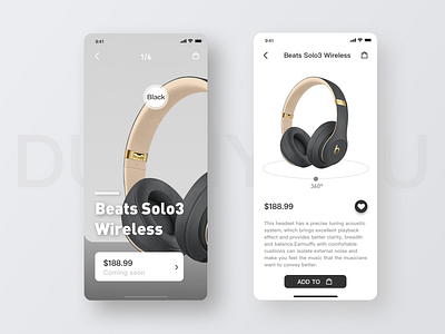 Design of Display Interface for Beats Headphones