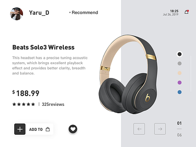 Headphone Web Design