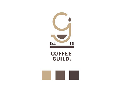 Coffee Guild brand coffee identity design logo logo design minimal vector