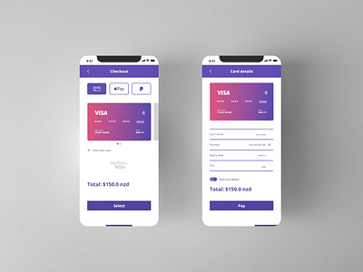 Credit card mobile ui