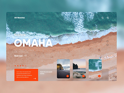 Akl Beaches Landing page ui concept