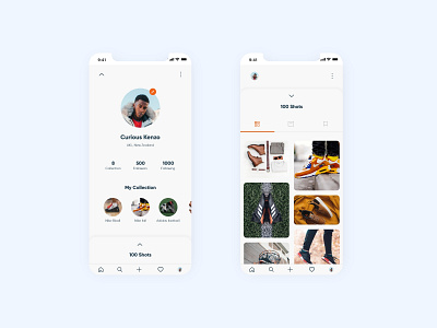 User Profile ui concept app auckland brands challenge collection community concept daily ui design design thinking footwear inspiration inspirations minimal nike shoes sneaker social ui ux