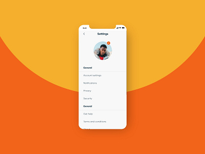 Settings page concept account app challenge concept daily ui design design thinking inspiration minimal settings sharing social app ui ux