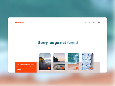 404 page not found web page. 404page account auckland beach challenge concept daily ui design inspiration page design ui ux website website design