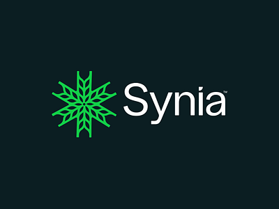 Synia bio greenlogo leaf logo natural tree