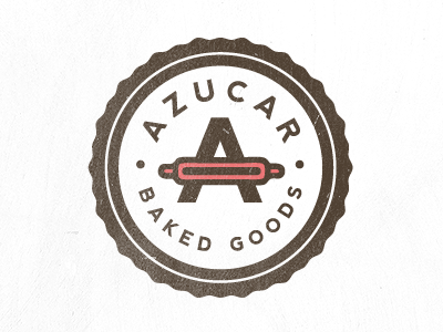 azucar azucar badge baking circle icon logo simple