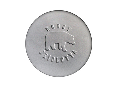 Kenny Briolotta Logo bear embossed logo