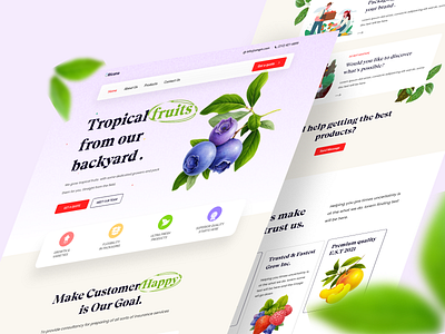 Ricana brand ecomerce figma fresh fruit fruit web fruit20juice ilustration juice restaurant ui ux web design web site