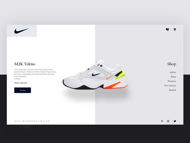 Nike Product Concept - Page loading by 