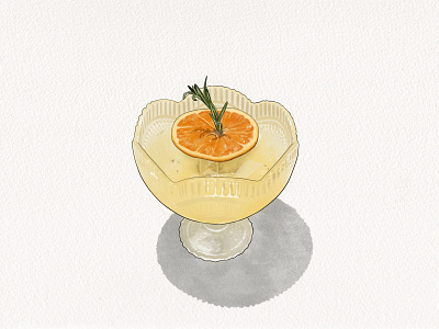 Fuhu bar cocktail illustration