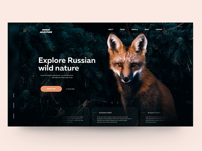 Russian wild nature adope photoshop design dribbleshot