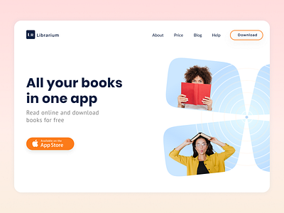 Library Landing Page Design