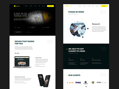 UX/UI page for Conversor marketing agency. design marketing page ui ux ui website website design